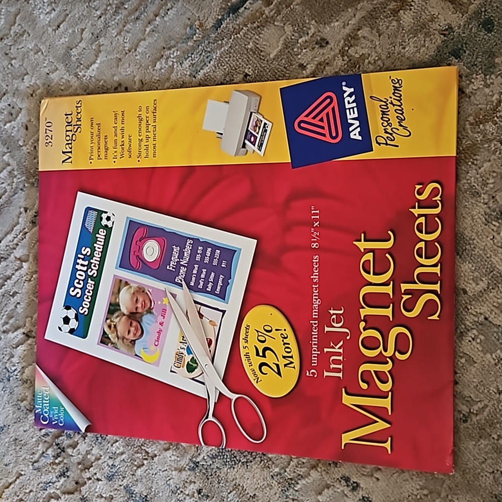 AVERY Magnet Sheets - NEW